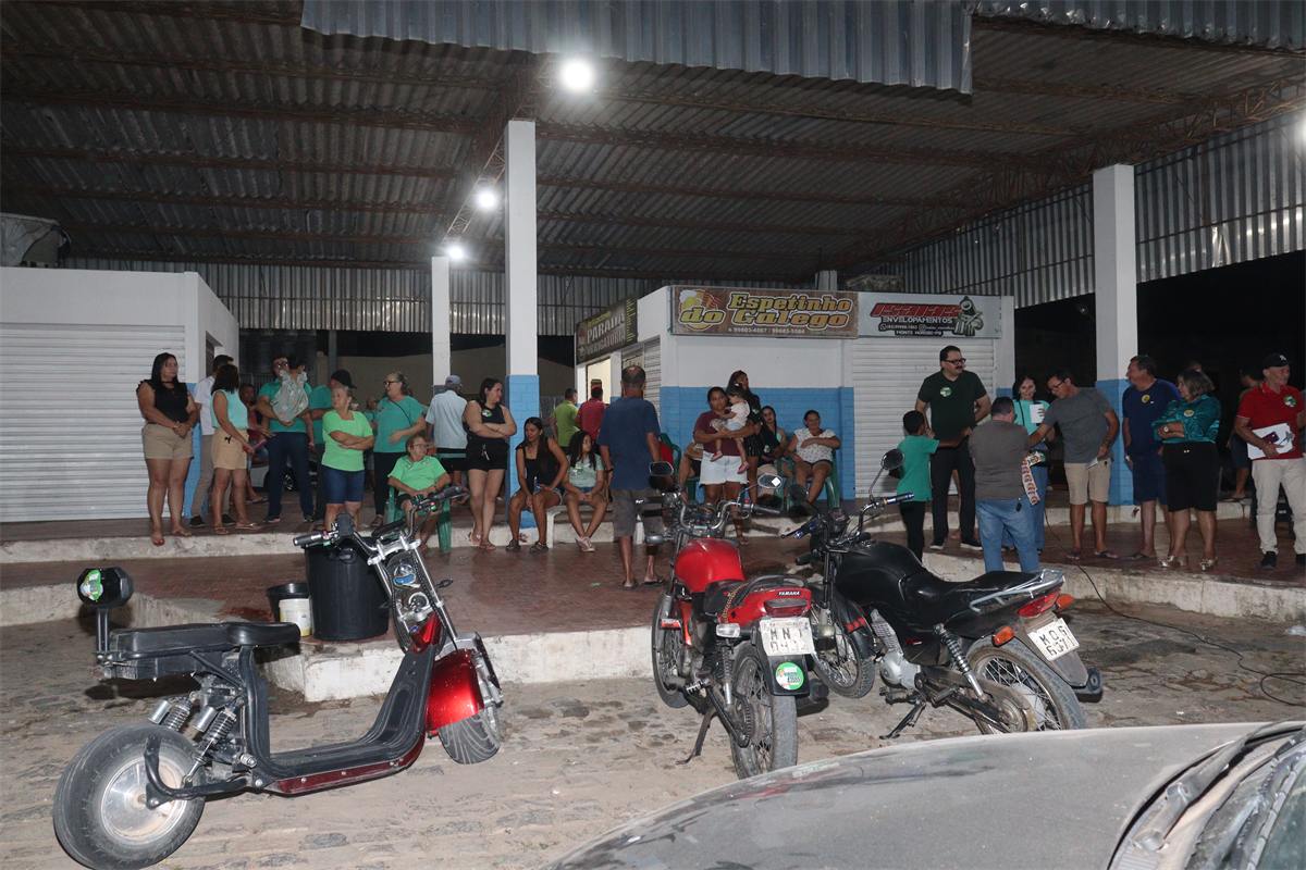Mobilização de apoiadores da campanha em Monte Horebe